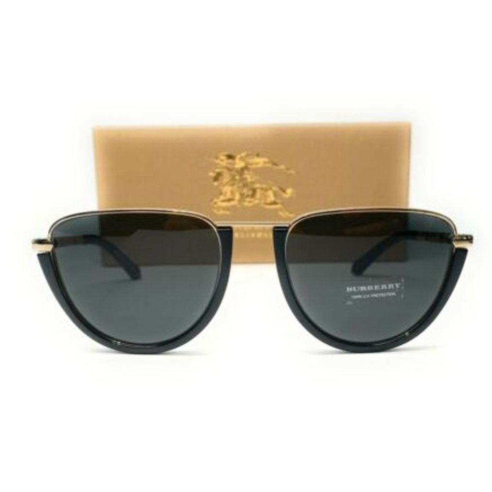 Burberry Women's Light Gold and Black Sunglasses! - Picture 2 of 3